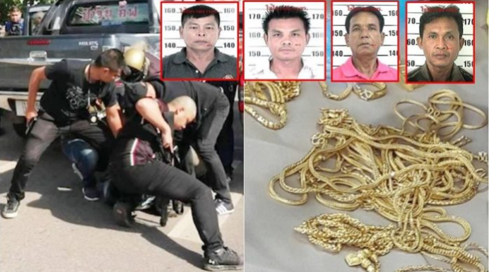 ขบวนการปล้นทอง รวบ 3 ผู้ต้อง  ประสานจับอีก 2&nbsp;หนีซุกฝั่งลาว